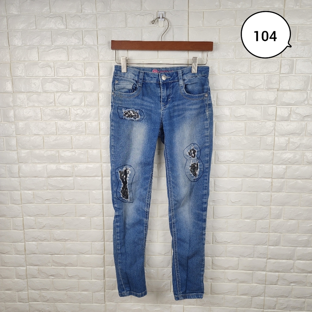 Beautees Girls Size 8 Skinny Jeans | Stretch Denim Casual Kids Pants
